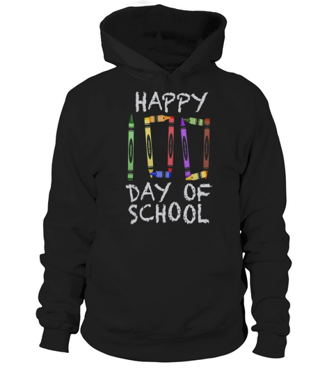 100th Day of School Shirt Crayon 100 for Teacher or Child Hoodie Unisex