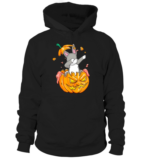 Bunny Dabbing Halloween T-Shirt Pumpkin Dab Gift Hoodie Unisex