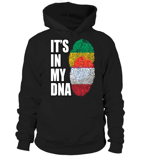 Gambian And Austrian Mix Heritage DNA Flag Hoodie Unisex
