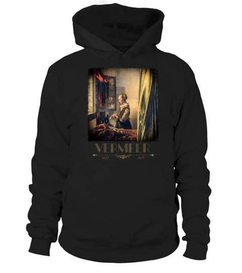 Jan Vermeer Girl reading a letter Cool Art Hoodie Unisex