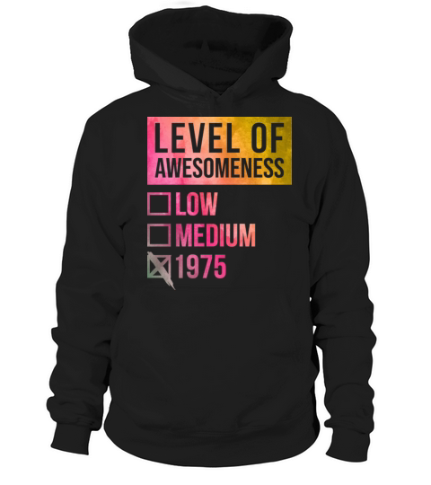 Level Of Awesomeness 1975 Hoodie Unisex