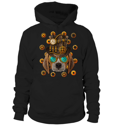 Steampunk Beagle Medieval Victorian Steam Powered Hoodie Unisex
