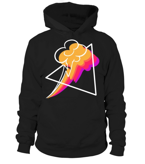Synthwave Thunderstorm Meteorologist Gift Hoodie Unisex