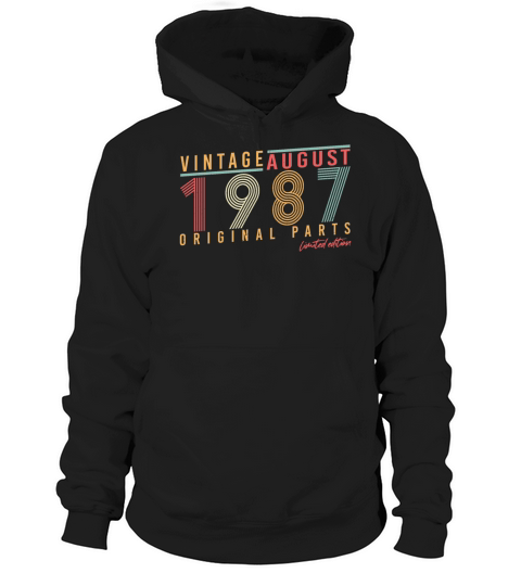 Year Of Construction 1987 In August Hoodie Unisex