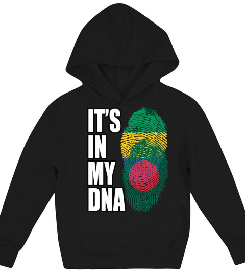 Gambian And Bangladeshi Mix Heritage DNA Flag Kids Hoodie