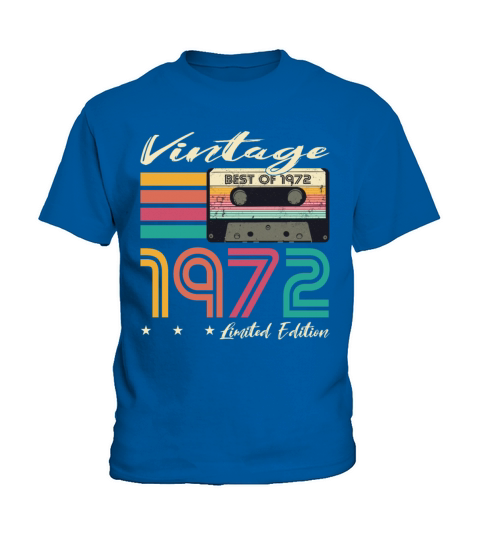 50th birthday vintage 1972 limited edition Kids T-Shirt