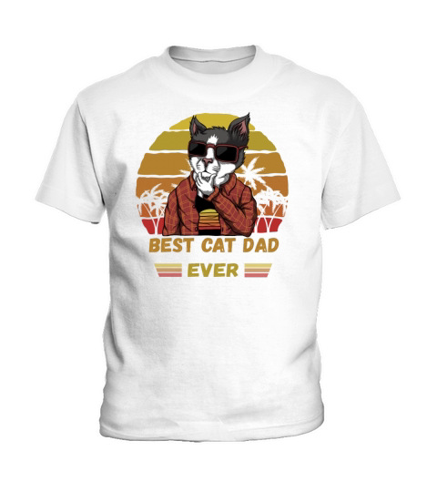 BEST CAT DAD EVER Kids T-Shirt
