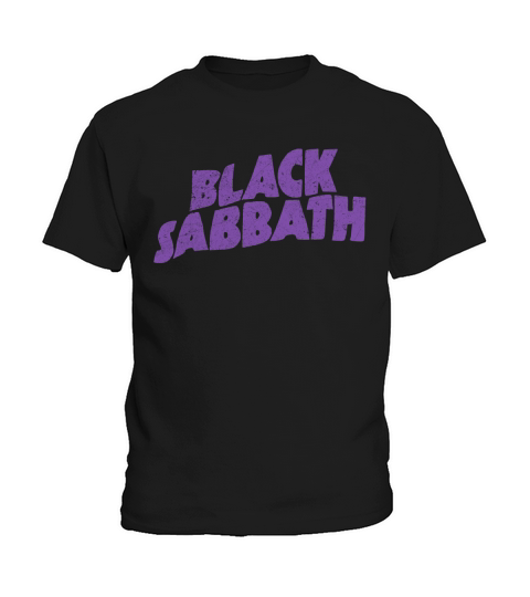 Black Sabbath Purple Logo T-Shirt Kids T-Shirt