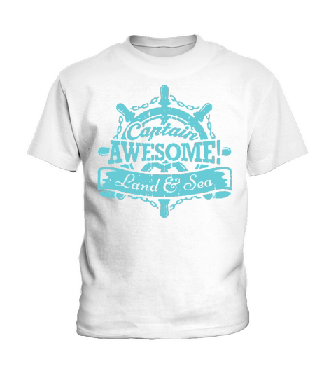 Captain Awesome Land and Sea T-Shirt Kids T-Shirt