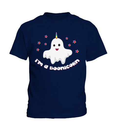 Funny Halloween Ghost Im a boonicorn Kids T-Shirt