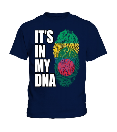 Gambian And Bangladeshi Mix Heritage DNA Flag Kids T-Shirt