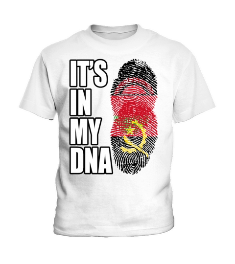 Malawian And Angolan Mix Heritage DNA Flag Kids T-Shirt