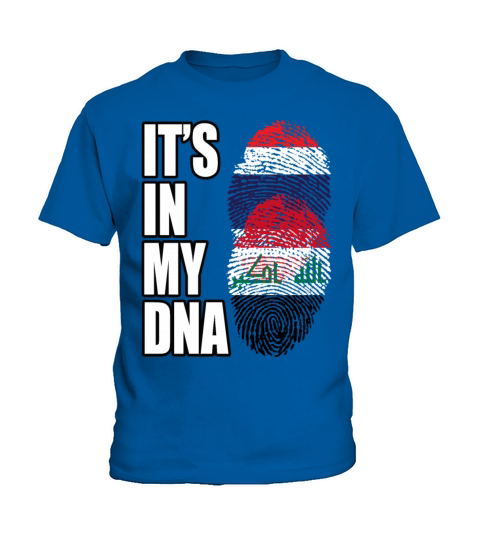 Thai And Iraqi Vintage Heritage DNA Flag Kids T-Shirt