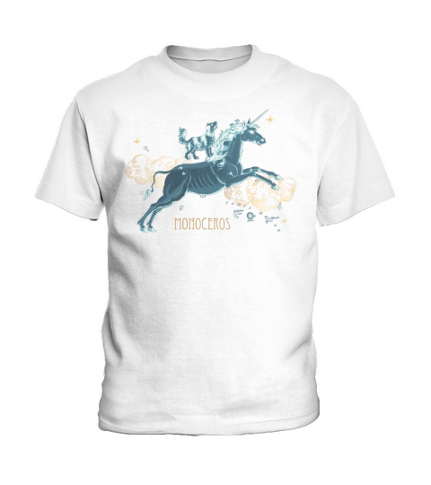 Unicorn Constellation Monoceros Kids T-Shirt