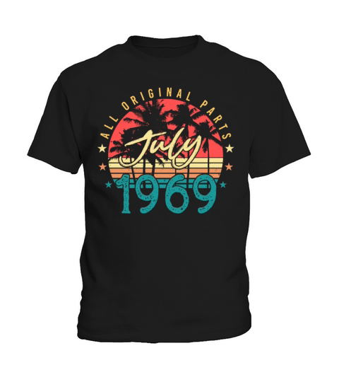 Vintage 1969 July Kids T-Shirt