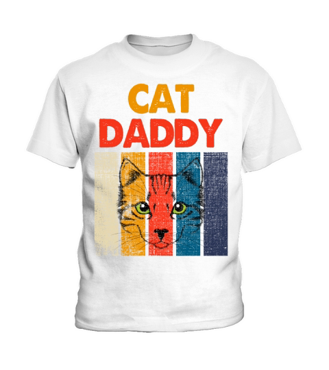 Vintage Cat Daddy Kids T-Shirt