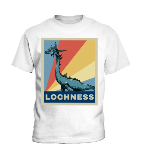 Vintage Retro Loch Ness Monster Nessie Gift Kids T-Shirt