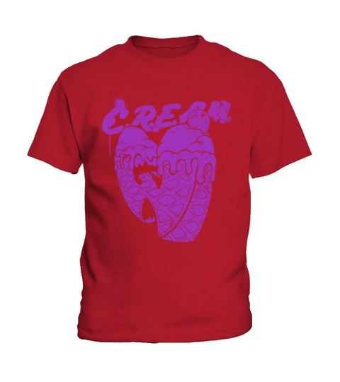 waffle ice cream wutang purple Kids T-Shirt