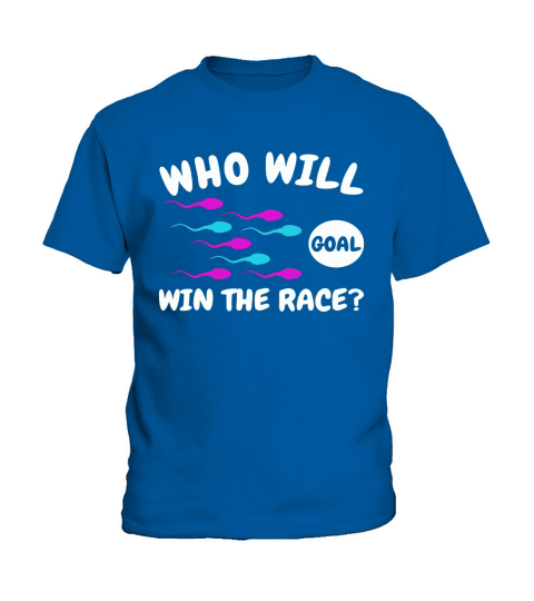 Who will win the race - gender reveal clothes apparel Kids T-Shirt