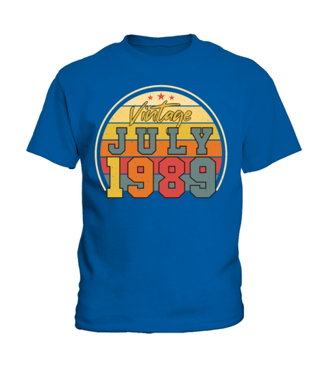 Year 1989 July Kids T-Shirt