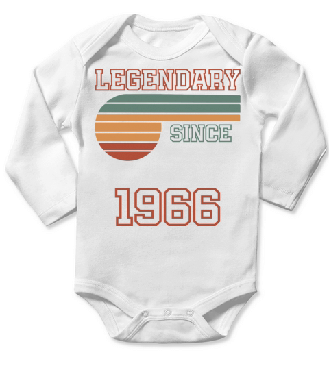 56 Birthday 1966 Long Sleeve Baby One-Piece