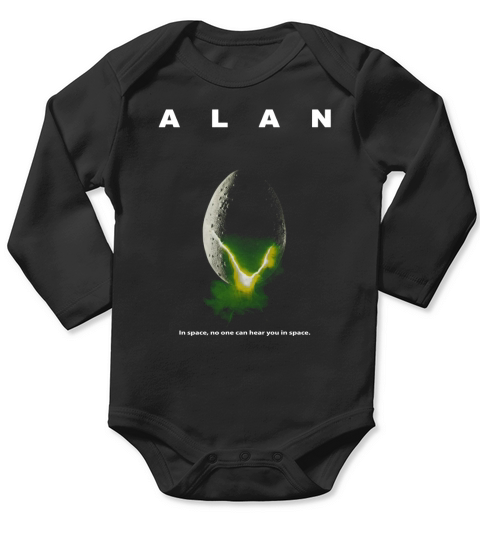 ALAN - In Space No One Can Hear You In Space Long Sleeve Baby One-Piece