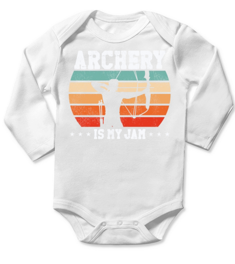 Archery Bow Archer Retro Vintage Long Sleeve Baby One-Piece
