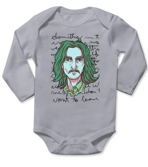 BEATLES - GEORGE HARRISON T-Shirt Long Sleeve Baby One-Piece
