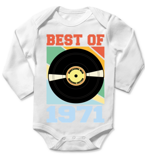 Best of 1971 Long Sleeve Baby One-Piece