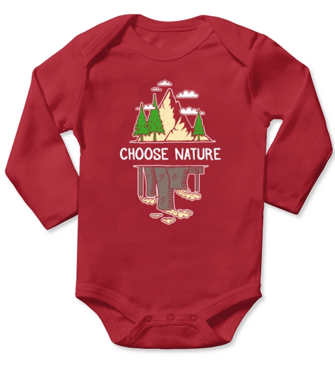 Choose Nature - Environmentalist Long Sleeve Baby One-Piece
