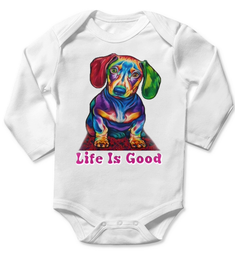 Dachshund funny shirt Long Sleeve Baby One-Piece