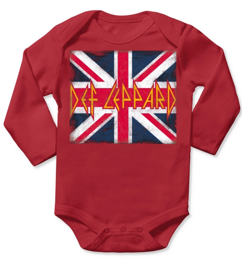 def leppard union jack Long Sleeve Baby One-Piece