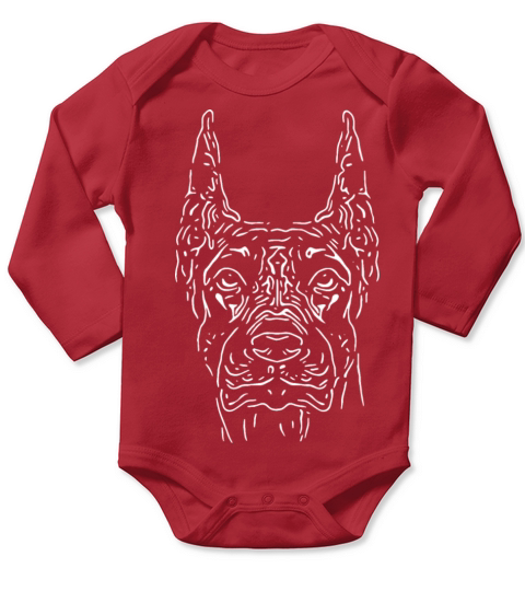Dog Portrait For Proud Dog Owners Long Sleeve Baby One-Piece