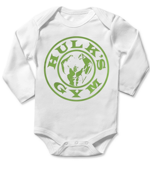Hulks Gym Long Sleeve Baby One-Piece