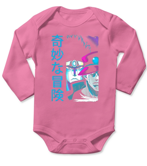JoJo s Bizarre Adventure-Vaporwave (Aesthetic) shirt Long Sleeve Baby One-Piece