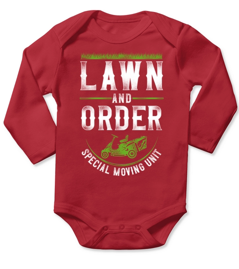 Lawn Mower Mowing Dad Father Long Sleeve Baby One-Piece