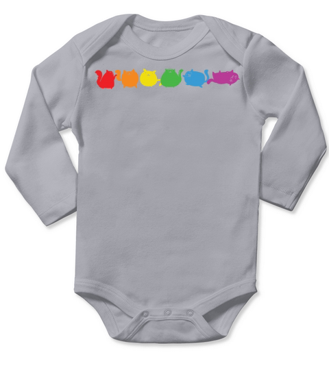 LBGT Flag Gay Pride Human Vintage Rainbow Long Sleeve Baby One-Piece