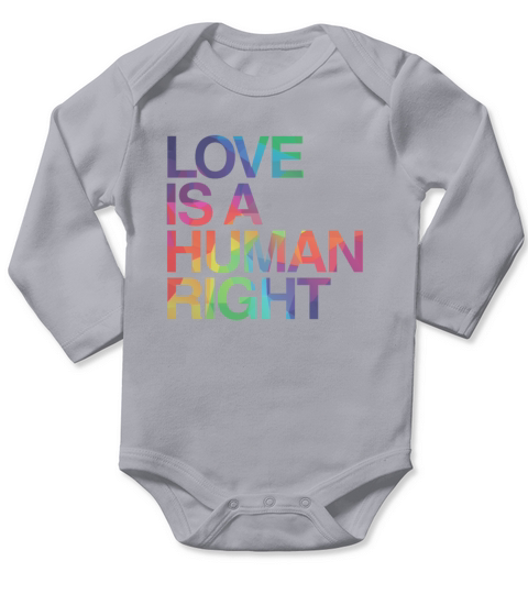 Love is Human Right LGBT Gay Pride Long Sleeve Baby One-Piece