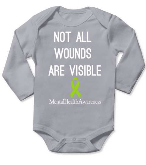 Mental Health Awareness Long Sleeve Baby One-Piece