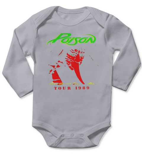 Poison Band Tour 1989 Long Sleeve Baby One-Piece