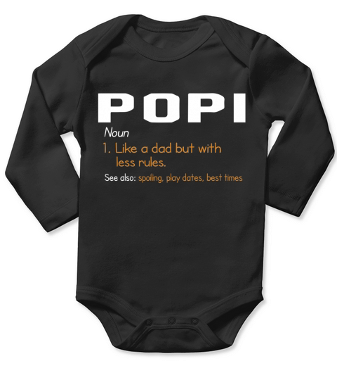 Popi Definition Long Sleeve Baby One-Piece