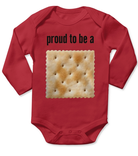 Proud to be a Cracker Funny Shirt Long Sleeve Baby One-Piece