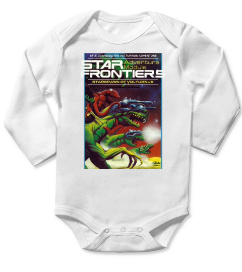 Star Frontiers Starspawn of Volturnus Long Sleeve Baby One-Piece