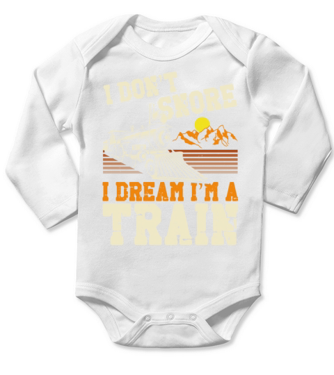 Steam Train Driver Trainspotting Long Sleeve Baby One-Piece