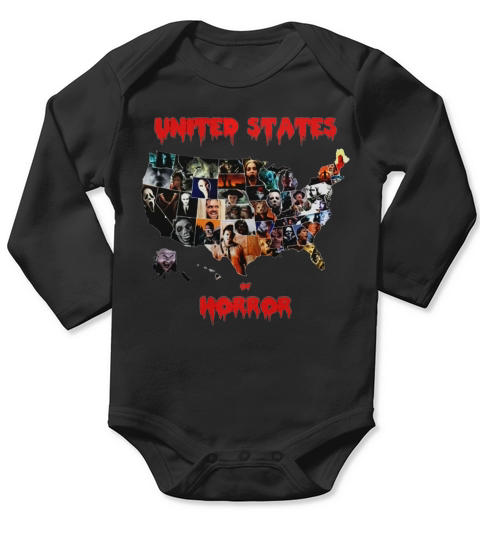 United States Of Horror Long Sleeve Baby One-Piece
