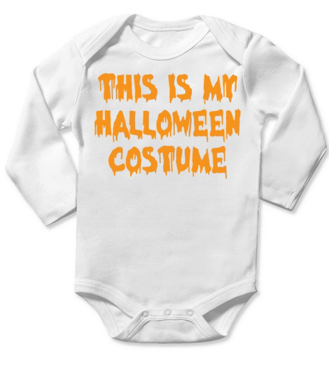 Vintage This is My Halloween Costume 2022 Long Sleeve Baby One-Piece