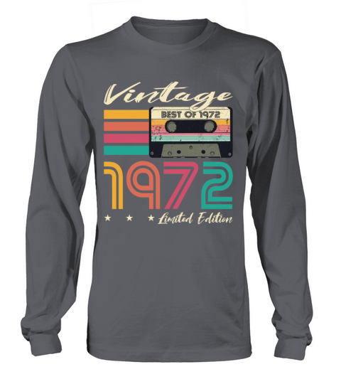 50th birthday vintage 1972 limited edition Long sleeved Unisex