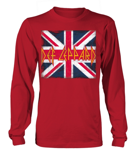 def leppard union jack Long sleeved Unisex