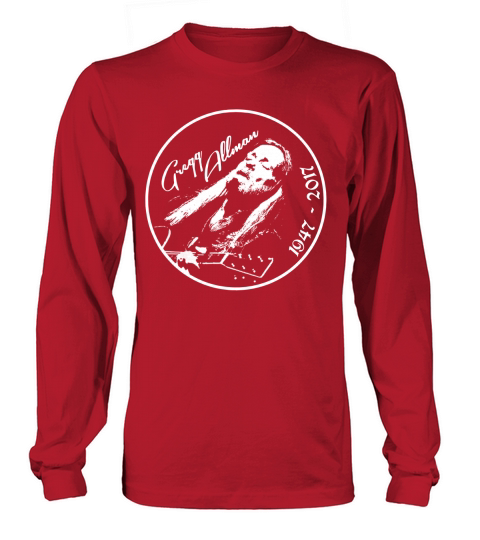 Gregg Allman Tshirt Long sleeved Unisex