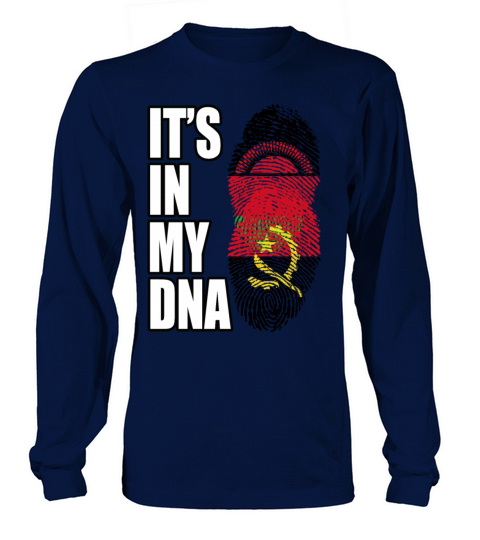 Malawian And Angolan Mix Heritage DNA Flag Long sleeved Unisex